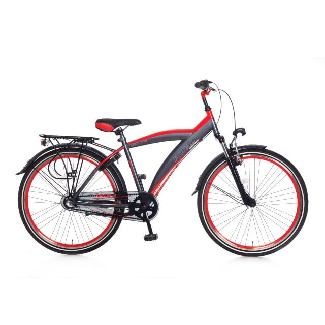 Popal Kicks 26 inch 3 Versnellingen Rood